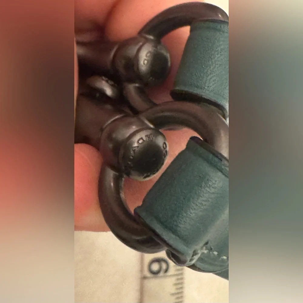 Coach Rogue25 set of 2 shoulder straps, clotchette‘n 1941 leather tag-turquoise - Picture 4 of 13